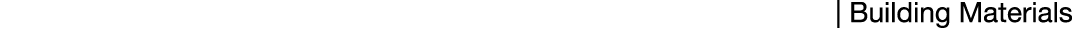  | Building Materials