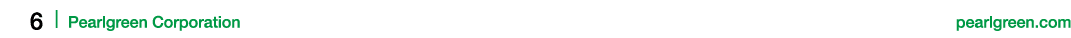  6 | Pearlgreen Corporation pearlgreen.com